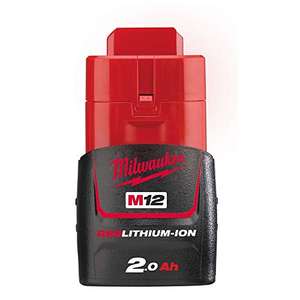Milwaukee M12B2 2.0Ah Lithium-Ion Battery £14.99 Amazon