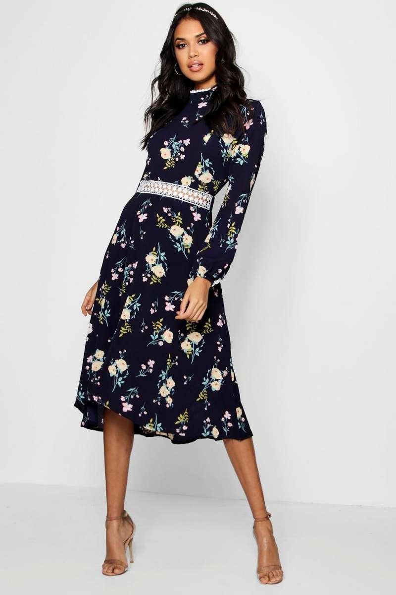 BOUTIQUE Floral Long Sleeve Skater 