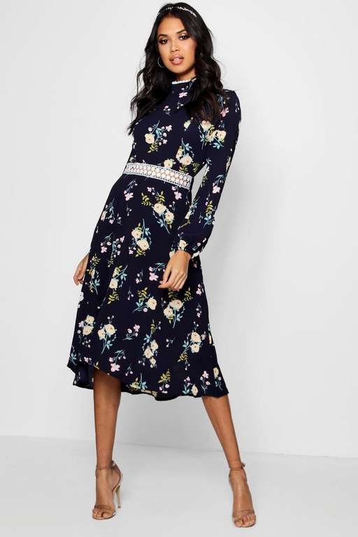 BOUTIQUE Floral Long Sleeve Skater 