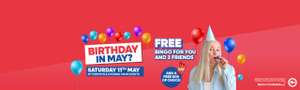 Buzz Bingo - Birthday In May? Saturday 11th May 1pm/7pm - You and 3 friends play for free + free chocolate (Members Only-£5 Sign Up Fee)