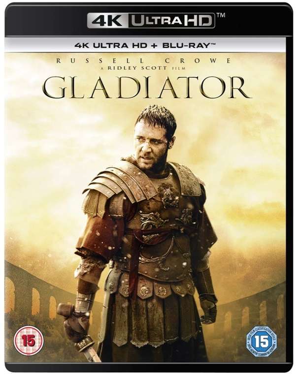 Gladiator [4K Ultra HD + Blu-Ray] - With Code, Free C&C