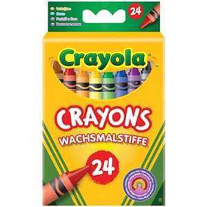 CRAYOLA Crayons, Bright Strong Colours, Multi, 24 Count (Pack of 1) £1.25/£1.19 S&S