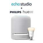 Echo Studio Smart Speaker , Glacier White + Philips Hue White Smart Light Bulb LED (B22) - £169.99 (Prime Exclusive Deal) @ Amazon