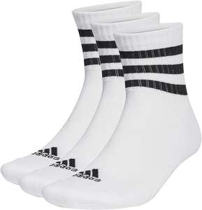 Adidas Mid-Cut Socks (3 Pairs) Size 13-14.5 UK