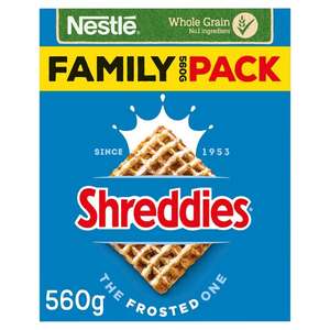 Nestle Shreddies Frosted Cereal 560G £2 (Clubcard Price) @ Tesco