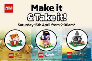 LEGO FRIENDS, Harry Potter & Animal Crossing - Make and Take (instore)