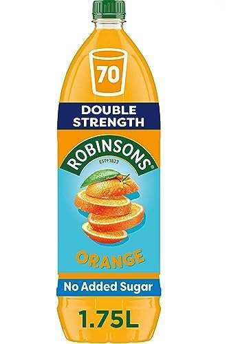 Robinsons Double Strength Orange No Added Sugar Squash,1.75L
