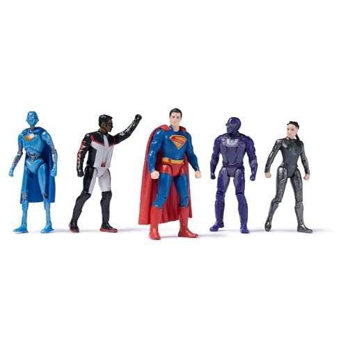 DC Super Heroes Team Figure Set - Set Di 4 Figure Da Collezione Da 7 Cm - Personaggi DC