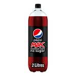 Pepsi Max No Sugar Bottle, 2L (Pack of 1) - £1.35 S&S / £1.05 S&S + 20% Voucher