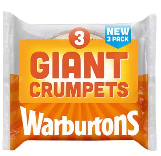 Warburtons Giant Crumpets 3pk