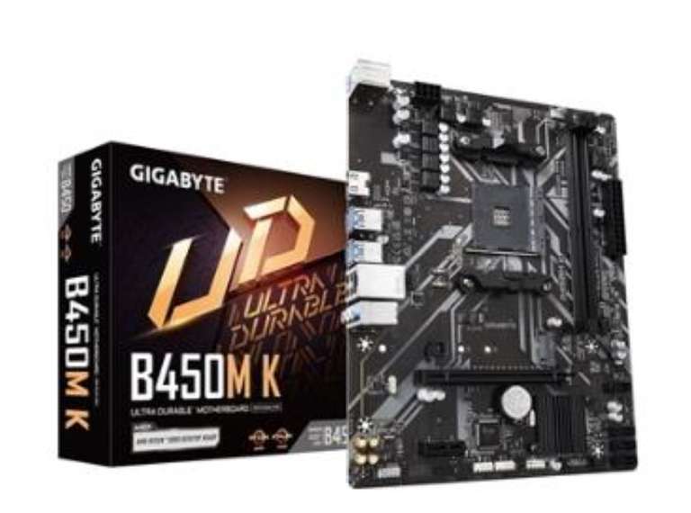 Gigabyte B450M K (Rev. 1.0) AMD B450 Socket AM4 Micro ATX Motherboard - £51.60 @ MoreCoCo