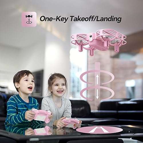 DEERC D11 Mini Drone for Kids, LED RC Quadcopter for Beginners with voucher - sold by Holy Stone UK