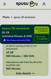 Spusu 50GB for £5 per month for the first 4 months after £12.90 per month ( EE Network )