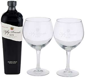 Fifty Pounds Gin Glass Gift Set, 70cl at Amazon £28.75 @ Amazon