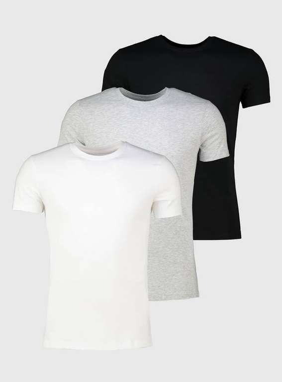 Monochrome T-Shirt 3 Pack - £6 free Click & Collect @ Argos