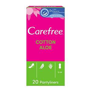 Carefree Panty Liners Breathable Aloe 20 £1 (90p with S&S, also an extra 10% off voucher at 80p on Selected Accounts) @ Amazon
