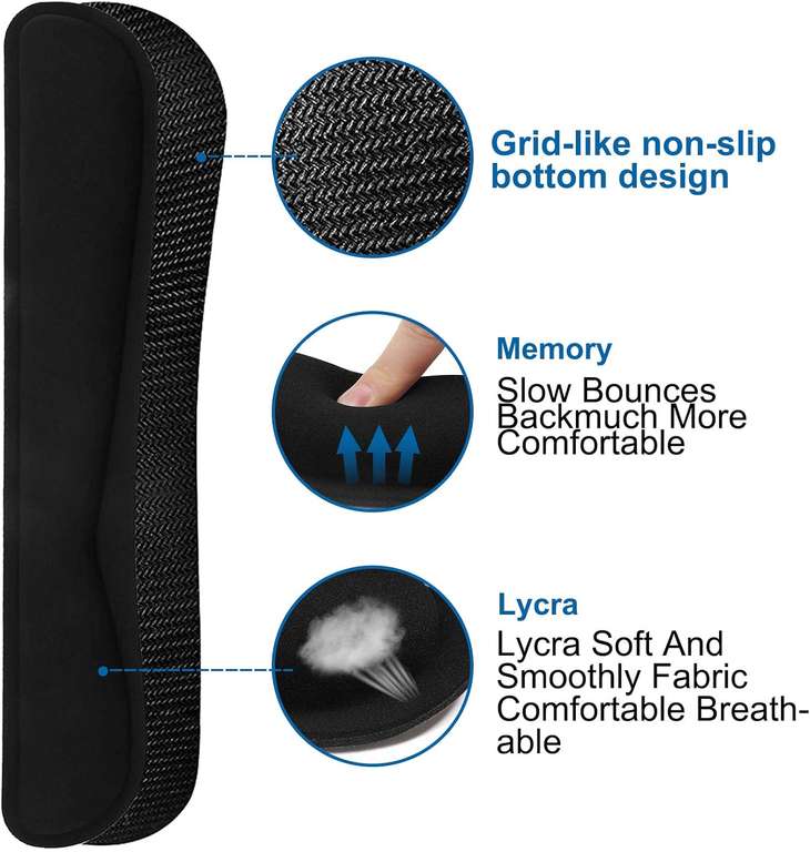 WOVTE 3Pcs Wrist Rest Support Set with Mouse Pad at Amazon for £9.99 ...