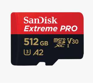 SanDisk 512GB Extreme PRO SDXC card + RescuePro Deluxe up to 200 MB/s UHS-I Class 10 U3 V30