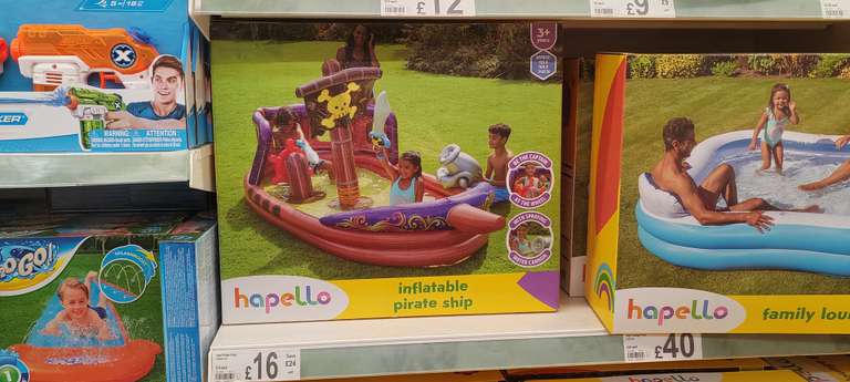 Inflatable Pirate Ship instore Gillingham