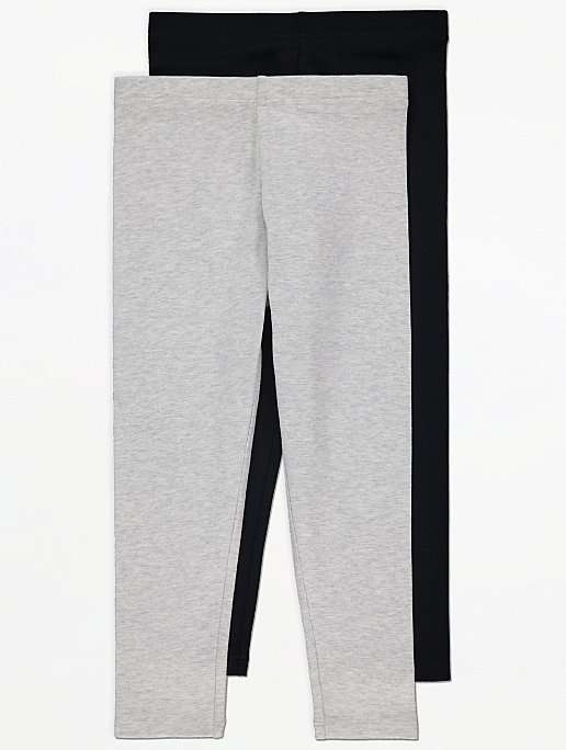 2 Pack - Jersey Leggings (8-16 Years) - £1.50 + Free Click & Collect @ George Asda
