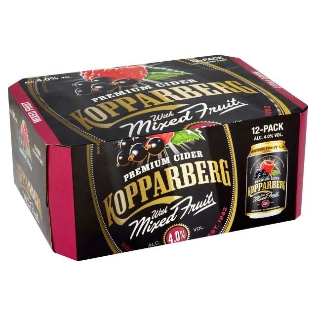 Kopparberg Mixed Fruit Cider Cans 12 x 330ml 2 For £20 @ Morrisons