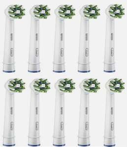 Pack of 10 Oral-B Cross Action / Precision Clean Electric Toothbrush Heads - w.code at Healthmagasin1