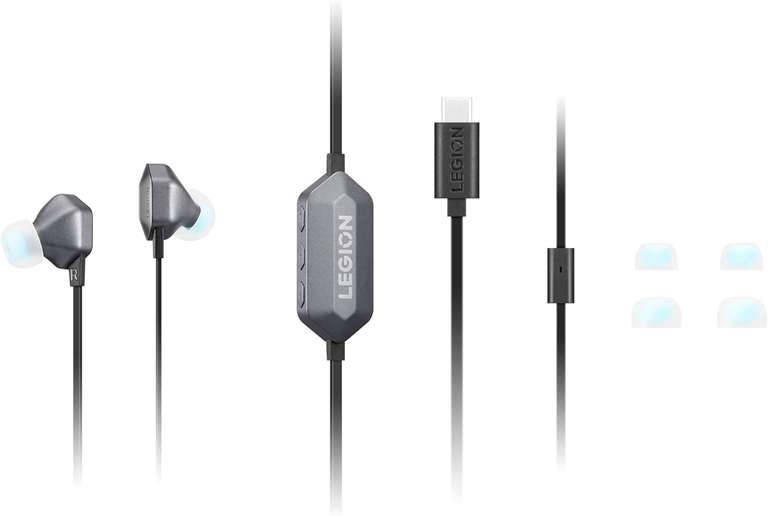 Lenovo Legion E510 7.1 RGB Gaming USB-C In-Ear Headphones - Free C&C