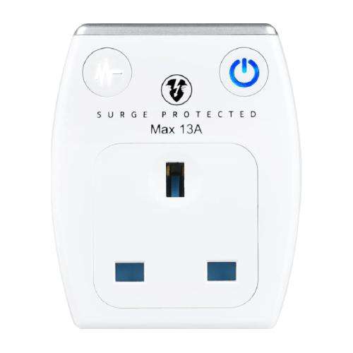 Masterplug 3.1A Single Socket Surge Protected Power Adaptor with Two USB Charging Points