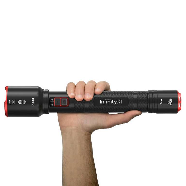 Infinity X1 LED Headlamp 3-Pack – 1000 Lumens, Rechargeable, Dual Power (Li-ion Or AAA) Head Torch