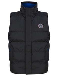 Mens Quilted Microfleece Lined Puffer Gilet With Hood In 2 Colours For £22.50 With Code (+£1.99 Delivery) @ Tokyo Laundry