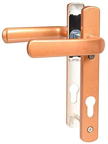 True Face UPVC Door Handle Avocet Pioneer 92mm PZ Sprung Pair Set Patio PVC Golden 210 MM, w/ voucher, Sold and dispatched by TrueFaceUK