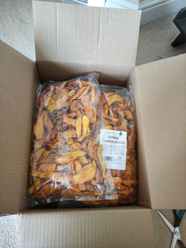 1kg of Dried Mango Slices for £6.92 W/code + Delivery / 6KG Dried Mango Slices £41.52 delivered W/Code (UK Mainland)