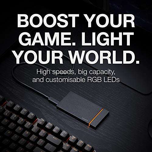 Seagate FireCuda Gaming 1TB USB 3.2 Portable External NVMe SSD with RGB (STJP1000400) - £128.47 @ Ebuyer