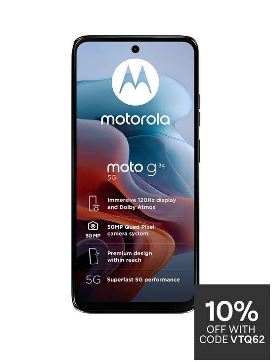 Motorola G34 5G Ice Blue - w/Code