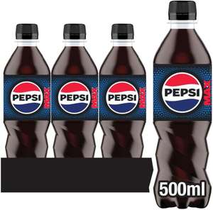 Pepsi Max 500ml Bottles (Pack of 24) - Regular & Cherry - £16.14 with max S&S