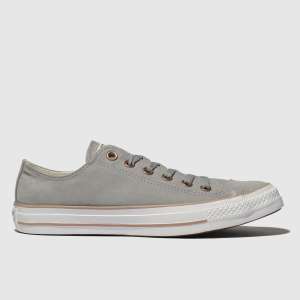 Converse Grey All Star Peached Canvas Ox Trainers (Size 3 and 4 Only) £19.99 Free Collection @ Schuh