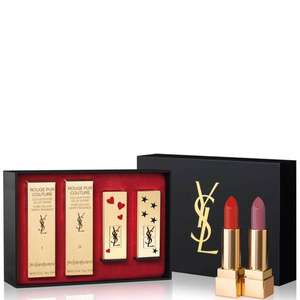 YSL Rouge Pur Couture Lipstick 01 and 09 Heart and Stars Caps Set £35 @ LOOKFANTASTIC