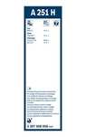 Bosch Wiper Blade Rear A251H, Length: 250mm – Rear Wiper Blade