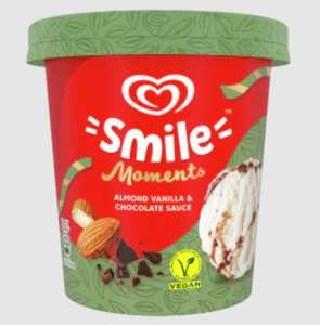 Walls Smile VEGAN Almond Vanilla & Chocolate sauce 450ml ice-cream - £1 @ Poundland, Fulham