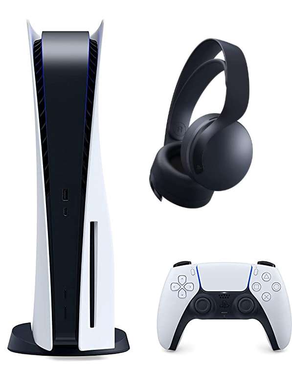 Sony PlayStation 5 Disc Drive Console + Sony PS5 Pulse 3D Wireless Headset, Black - £499 + 2% TCB @ BT Shop