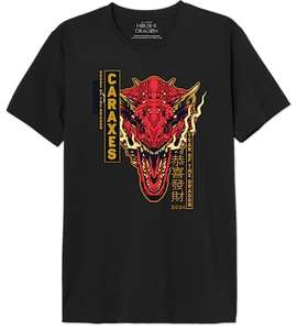 House of the Dragons T-Shirts under £4 - Black - XS £2.68, L £3.38, XXL £3.80, 3XL £3.96
