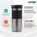 Contigo Byron Snapseal Travel Mug, Stainless Steel Thermal mug, vacuum flask, leakproof tumbler