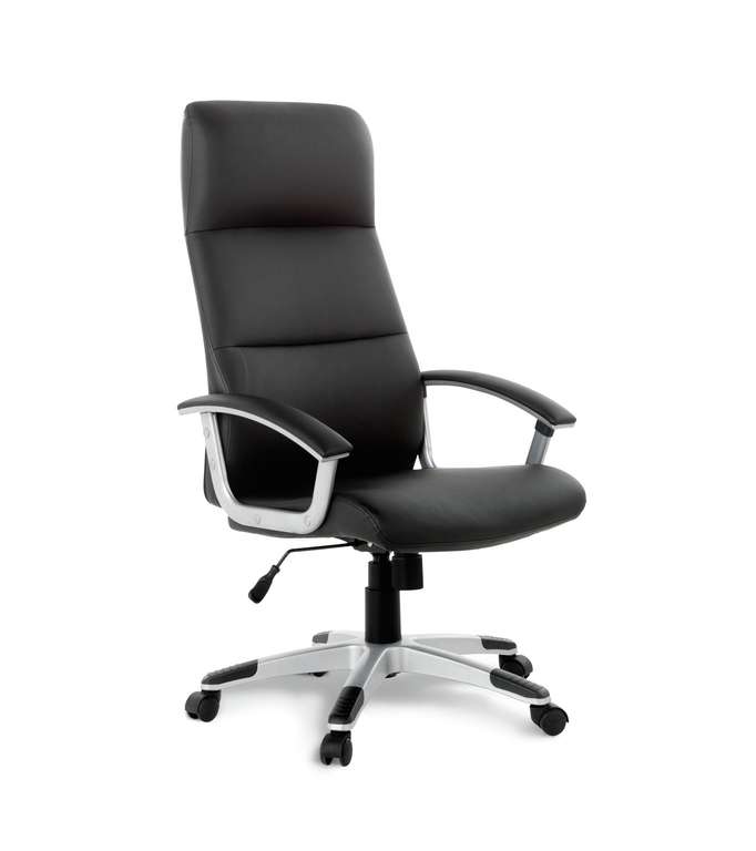 Habitat Orion Faux Leather Office Chair - Black - Free C&C