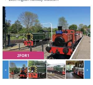 East Anglian Railway Museum 2 FOR 1 Offer