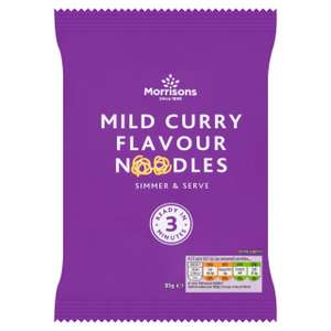 Morrisons Mild Curry Instant Noodles in store barrow