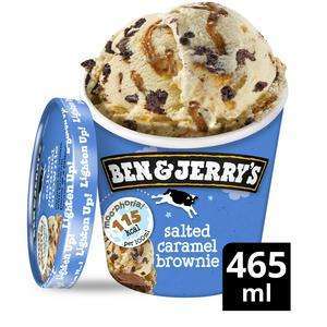 Ben and Jerry's Moophoria Salted Caramel Brownie Ice-Cream 465ml 75p instore at Morrisons in Hawick.