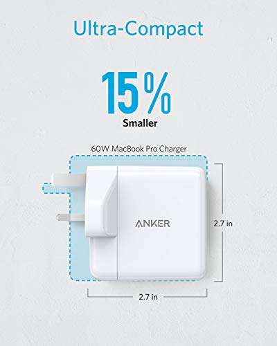 Anker 60W 2-Port USB C Charger £29.99 @ Dispatches from Amazon Sold by AnkerDirect UK