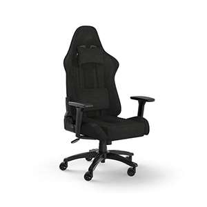 Corsair TC100 RELAXED Gaming Chair - Fabric - Racing-Inspired Design - Lumbar Pillow - Detachable Memory Foam Neck Pillow -