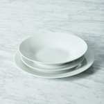 12 Piece White Rim Porcelain Dinner Set (Free Click & Collect)
