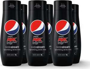 Sodastream Pepsi Max 440ml X 6 (Makes 9 litres per bottle = 54 litres overall) - £23 (free collection) @ Argos